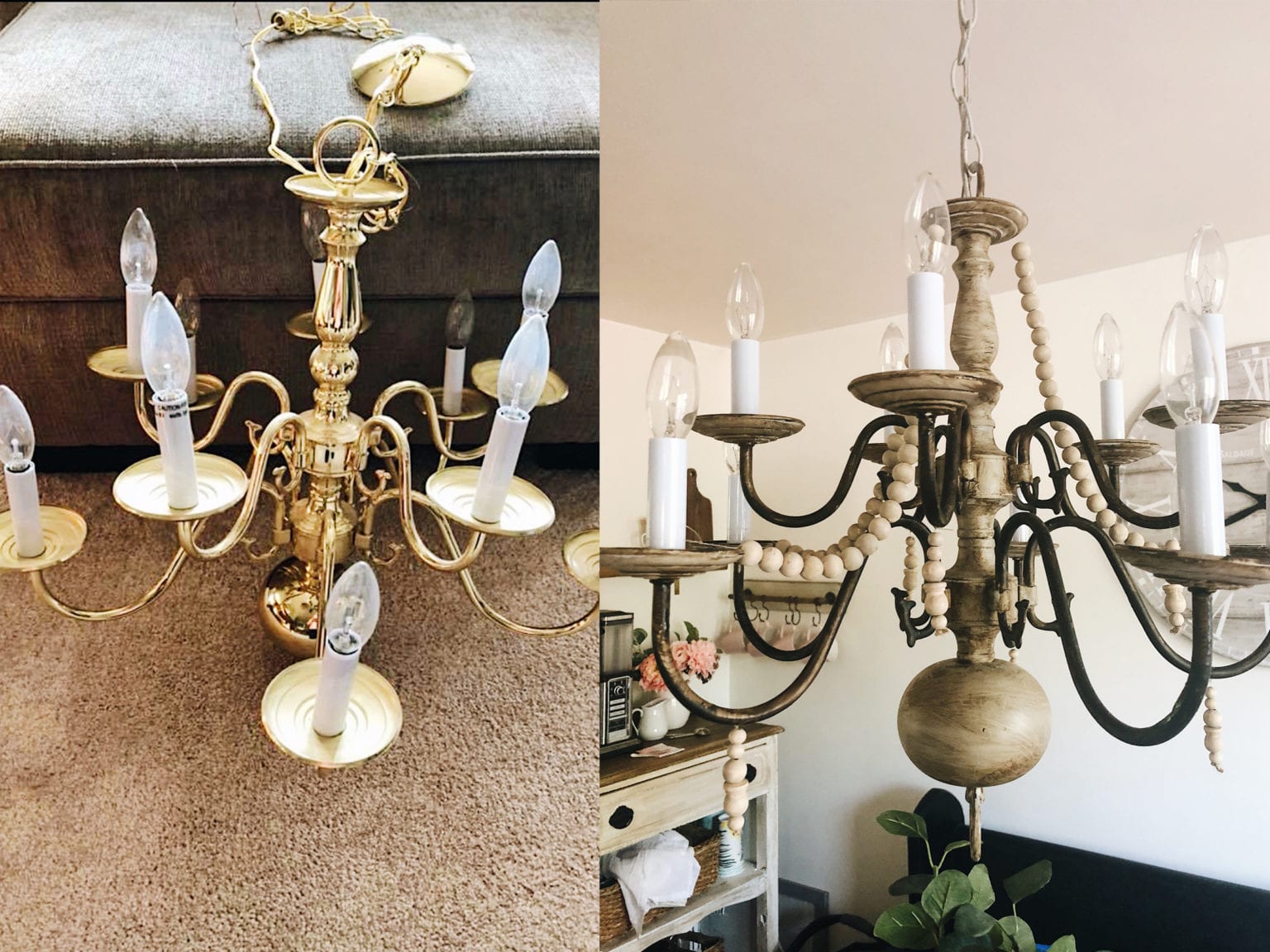 DIY Chandelier Makeover